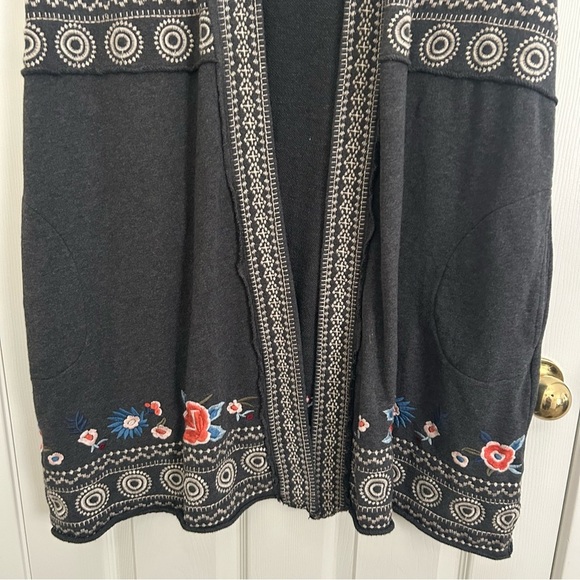 Johnny Was Embroidered Floral Sleeveless Duster | Size XL - Picture 4 of 9